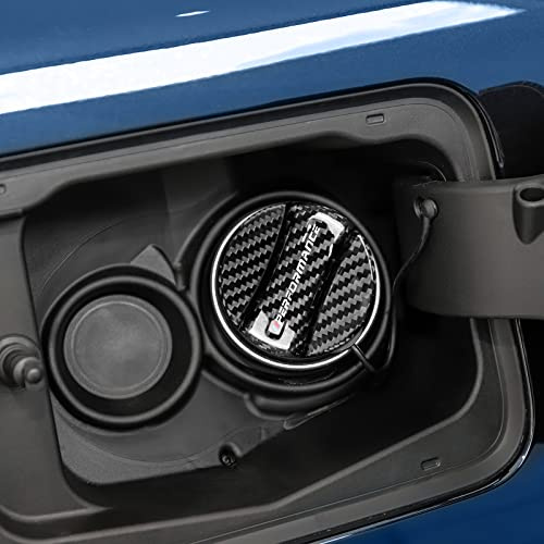 KUNGKIC Kohlefaser Universal Auto-Kraftstofftank-Öl-Gas-Deckel Aufkleber Innenbereich Dekoration Compatible with BMW E90 E92 F30 F80 F82 F87 F90 M2 M3 M4 M5 M6 X5 X6 F15 F16 Zubehör-Performance