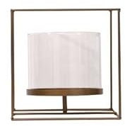 HEXEH Kerzenhalterhalter Golden Säule Kerzenhalter, Glaskerzenstabhalter mit geometrischer Metallregalständer for Wohnzimmer Hochzeits Geburtstag Hauswarming Tisch Herzstück Kandelaber (Color : B)