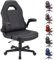 WangPangzi Gaming Chair Office desk chair,Adjustable Computer Chair PC Chairs Ergonomic High Back Office Racing Chair with Armrest,Swivel Leather Desk Chairs(Black)