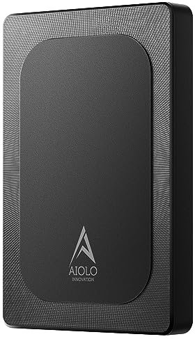 Aiolo Innovation Disco Duro Externo 5TB Portátil Ultra Delgado HDD-USB 3.0 para PC, Mac, Macbook, Portátil, PS4, Xbox, Smartphone-Transmisión súper rápida Memoria Externa (Color Negro) Modelo A4