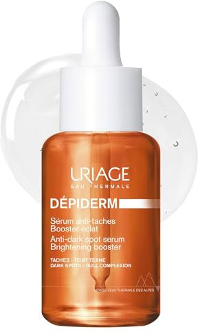 URIAGE DÉPIDERM Siero con vitamina C stabilizzata, soluzione anti-macchie per una pelle luminosa con 20% COMPLESSO DI VITAMINA C e NIACINAMIDE. Non si ossida