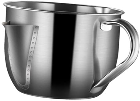 Cabilock Filtro De Aceite Separador De Grasa De Acero Inoxidable Recipiente Para Filtrar Aceite Cocina Para Uso Doméstico Para Cocinar y Filtrar Grasas
