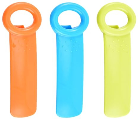 3 Stück Manueller Glasöffner,Glasöffner aus Kunststoff,Deckelöffner für Gläser,Multifunktionaler Flaschenöffner,Praktische Deckelöffner Schraubgläser für Gläser,Geeignet für Senioren Frauen und Kinder