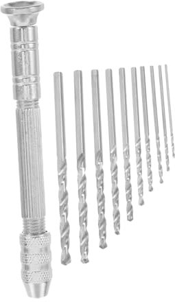Hemobllo Set Bohrer Bits Pin Vise Hand Bohrer für Schmuck Machen