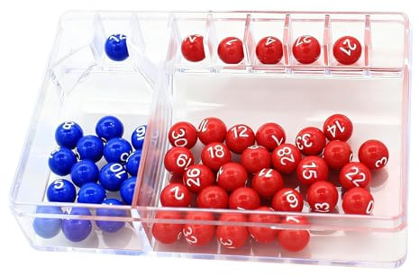 Hogvinnatil Máquina de lotería, selección de números de lotería, selector portátil para lotería, dibujador de números para juegos de lotería, selector de números, selector manual de números de la