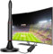 YUFFQOPC Antena DVBT2, potente antena de interior HDTV con amplificador, antena interior de TV, recepción remota y 360 grados, adecuada para 1080p 4K y todos los televisores, antenas HDTV para