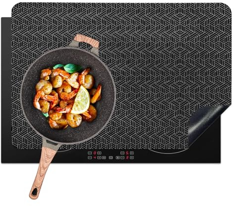 Induktionskochfeld Schutzmatte, 52x78cm Silikon Induktionsmatte Große Induktionsschutzmatte Multifunktionale Induktion Herdschutz Matte Silikonmatte für Induktionsherd