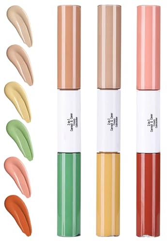 Qutalmi Correttore Liquido Viso - Correttivo Makeup Ad Alta Coprenza 3X Per Trucco - Leggero e Impermeabile per Eventi, Ritrovi e Fotografie, Soluzione Quotidiana per Unghie e Pelle