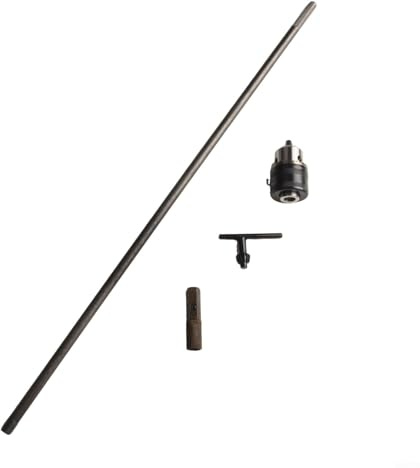RichVibe Bohrer-Verlängerungsstangen-Set mit Bohrfutter-Adapter, strapazierfähig, Tieflochbohrer, Verbindungsstange, 300–500 mm, Sechskantschaft, Verlängerung, Bohrfutter-Adapter (300 mm)