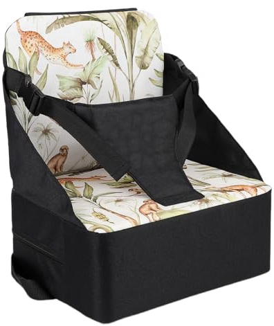 Tragbarer Baby-Sitzerhöhung für Esstisch, widerstandsfähiges Kissen mit Gurten und Rückenlehne, rutschfester Küchenstuhl