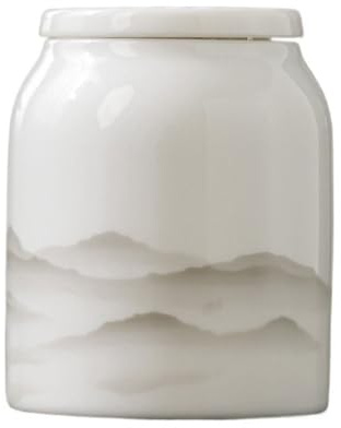 SOBOLON Contenedor de azúcar, lata de café con tapa, té chino sellado Pu'er, contenedor portátil de almacenamiento de café