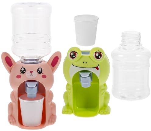 Kisangel Mini Dispensador de Agua de Juguete 2 Piezas, Simulación, Tamaño Pequeño, Plástico Seguro, Colorido, Juguete Educativo para Cocina y Juego de rol en Casa