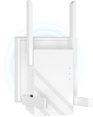 WLAN Verstärker, 2026 Neu WLAN Repeater, 2.4GHz mit Ethernet-Port, 300Mbit/s WiFi Booster mit Repeater/AP Modus, 4 Antennen WiFi Range Extender, kompatibel zu Allen WLAN Routern, Breites Sortiment