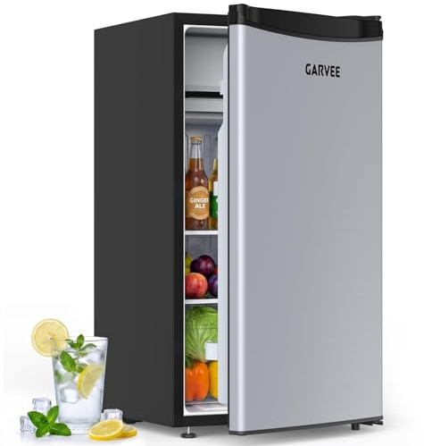 Thaookte Fridge, Under Counter Fridge, Energy-Efficient, 41 DB Quiet, Vegetable Drawer, 5 Temperature Settings (0–18°c), Reversible Door, Removable Shelves, for Kitchens, Offices, Bedrooms