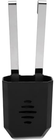 Wakects Toaletttank Tabletthållare ABS och Rostfritt Stål Toaletttankrengöringsfäste 8,8 X 7,2 X 4 Cm Enkel Installation Stabil Passar för de Flesta Vanliga Toaletttankar (Svart)