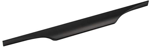 Gedotec Schrankgriff Aluminium Möbelgriff Vintage Griffleiste Antik schwarz matt - VIEFE | Schubladen-Griff Küche zum Schrauben | Küchengriff für Schranktüren | 1 Stück - Design Profilgriff BA 160 mm