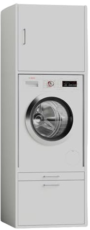 WASCHTURM • Waschmaschinenschrank + Aufsatz • 207x67x65 • TÜV