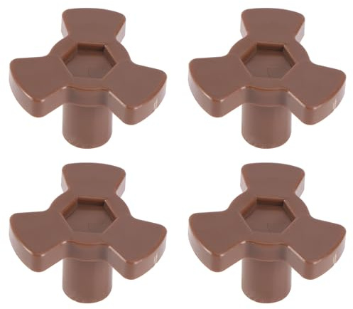 Lurrose Microwave Turntable Coupler Replacement 4 Pack Plastic Microwave Oven Turntable Coupler Rotating Core Support Part for Glass Tray Drive Spinner Accessory