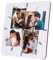 Jewel Horloge Murale Photo Personnalisée avec Photos Pendules murales en Bois Personnalisées pour la Famille Mère Anniversaire Mariage Anniversaires Cadeau Décoratif (4 Photos)