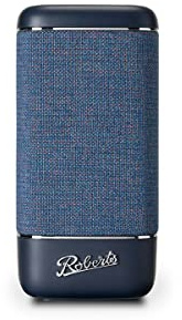 Roberts - Enceinte Bluetooth Beacon 325 - Portable, Rechargeable, autonomie 12h, Deux radiateurs de Basses passifs, Design Vintage, Bluetooth, Streaming, entrée aux, Garantie 2 Ans - Bleu Minuit