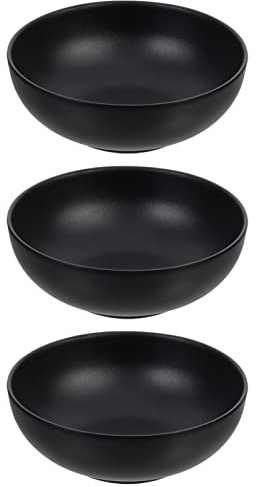 UPKOCH Household Rice Bowls Set of 3 Frosted Small Soup Bowls 4 Inch Restaurant Sauce Bowls Stackable Canteen Appetizer Bowls for Family and Catering Use