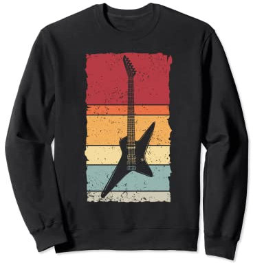 Vintage Gitarre Electric Guitar Retro Acoustic Guitarist Sweatshirt