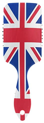 Damen-Haarbürste, britische Flagge, Mädchen, Paddel-Haarbürste, Luftkissen, Kamm für dickes, lockiges, dünnes, langes, kurzes, nasses und trockenes Haar