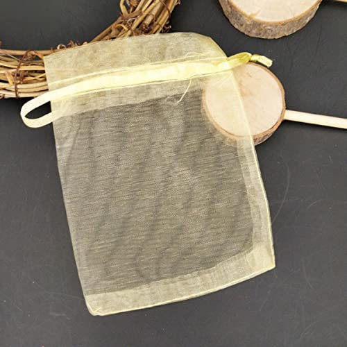 50 Stück 30 x 40 35 x 50 große Organza-Beutel Schmuckverpackung Geschenk Süßigkeiten Hochzeit Party Goodie Verpackung Gastgeschenke Beutel Ziehbar Gold, 11 x 16 cm-SH315-50, andere