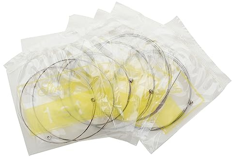YIWENG 6 Stück E-Gitarren-Saiten Vernickelter Stahlkern mit Kugelende 6-Saiten-Satz einzeln verpackt für E-Gitarre 009-042 Zoll,6 Saitensatz