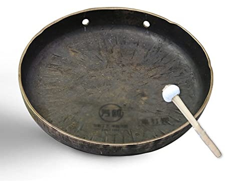 gong tibetano Instrumento de latón de 15 cm, platillo de latón, martillo redondo para tocar, baqueta(Color:20cm,Size:)