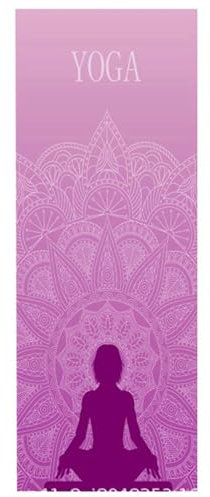Yoga-Handtuch, Yogamatte, rutschfest und schnelltrocknend, weiche Yoga-Decke mit Druckmotiv für verschiedene Yoga-Übungen, 185 x 64 cm