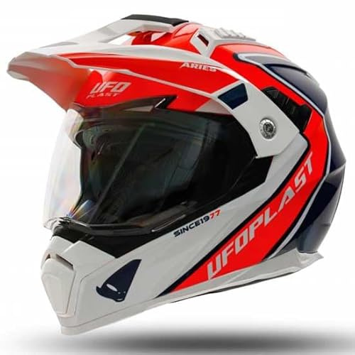 UFO PLAST Helm Aries rot/blau S