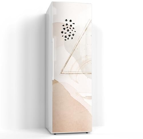 DEQORI Magnetfolie für Kühlschrank 60x190 cm | Motiv Abstrakte Harmonie | dekorative Magnetmatte Gefrierschrank Schutz | Magnet Deko-Folie selbstklebend, magnetisch & beschreibbar