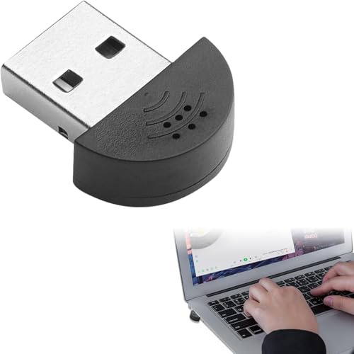 Segrehy USB-Mikrofon, Aufnahmemikrofon, 2.0-Mikrofon, tragbares Studio-Sprachmikrofon, von Audio-MIC-Adapter für Computer-PC-Netzwerk-Videokonferenzen, Netzwerkaufzeichnung (Schwarz)