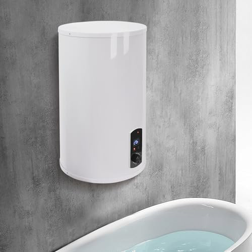 Caldaia elettrica da 70 l, scaldabagno elettrico verticale, 2000 W, larghezza 220 V, per cucina, WC, scaldabagno elettrico, bianco