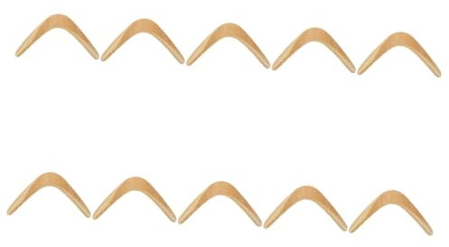 Mipcase Boomrong 10 Pièces Boomerangs Enfants Extérieur Lancer Attraper Fait à Main