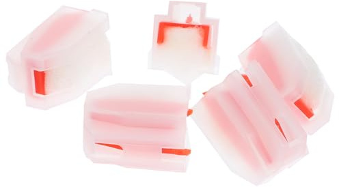 ibasenice Set 5 Pezzi Aghi di Ricambio per Giradischi Puntina in Rubino Rosso, Ago Preciso in Plastica per Ripristinare Qualità Audio su Giradischi e Vinili
