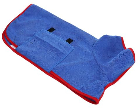 SEWOART Toalla de Baño para Mascotas de Secado Rápido Talla M Azul