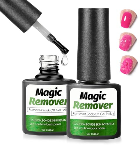 9ml Remover per Smalto per Unghie Gel, Remover Gel Facile & Veloce per Unghie in 3-6 Minuti