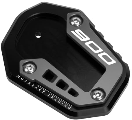 MotHeart Seitenständer Basis aus Aluminium für F900R 2020-2026 F900XR 2020-2026 Motorrad-Stabilitätsunterlage Seitenständer-Fußplatte Kickständer-Verstärkung Zubehör (Grau)