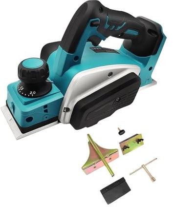 Hookurity Raboteuse électrique portative sans Fil Raboteuse électrique portative sans Fil Rechargeable 15000 TR/Min for Meubles de Bricolage, raboteuse électrique for Batterie 18 V
