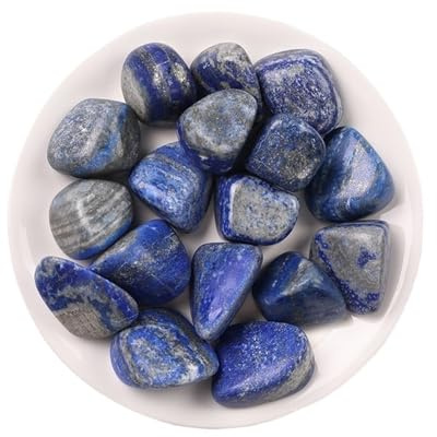 RNUMLIGH 50 g de Lapis-Lazuli en Vrac, Pierres roulées, minerai de Quartz, Gravier, Cristaux de 1,5 à 3 cm