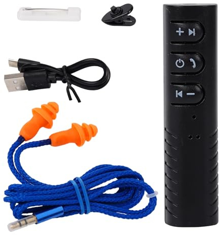Auricolari senza fili – auricolari senza fili sicuri senza fili, audio portatile, riduzione del rumore, design in-ear con suono chiaro, telefono cellulare, computer, viaggi, ufficio, attività