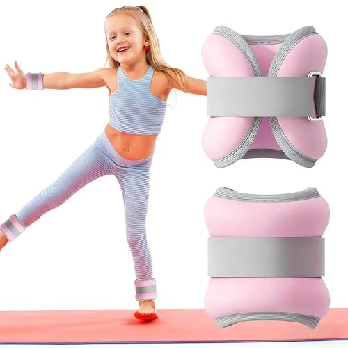 Anti-Leckage Gewichtsmanschetten für Handgelenk & Knöchel 2x0,3kg/Paar | Verstellbar für Erwachsene aus Premium-Neopren | Für Fitness, Yoga, Krafttraining, Tanz