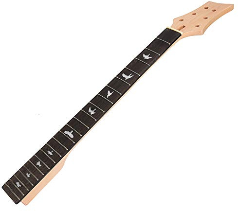 CHICIRIS Mástil de Guitarra Eléctrica Ligera, Diapasón de Madera Negra Pulida, 22 Trastes, Dispositivo de Ajuste de Varilla de Armadura, Ideal para Entusiastas de la Guitarra (GS55)