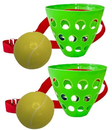 Swing Ball with Adjustable Belt - Foam Tetherball Game Paddle Pad with Hook Portable Play Set | Indoor Party Family Gathering Friends Gathering Fun for