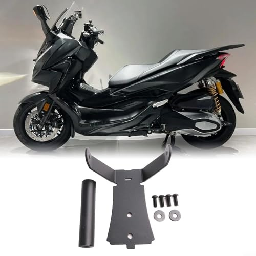 Soporte de navegación GPS para motocicleta Honda Forza 350 2020-2021 | Tablero de aleación de aluminio para instalar debajo del parabrisas | Negro