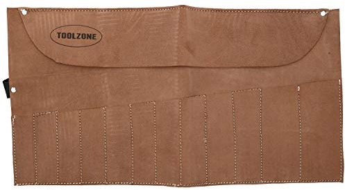 12 Pocket Leather Tool Pouch Roll Holder Pocket Cover TE027