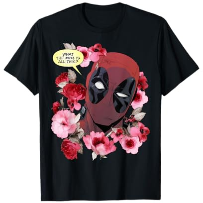 Marvel Deadpool What The Flower T-Shirt