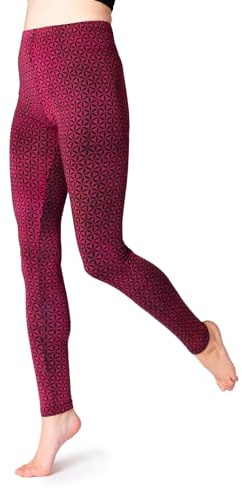 PANASIAM Leggings Flower of Live, red, M